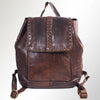 SWC145 Signature Riveted Leather Backpack