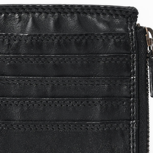 SWC146 Functional Leather Zipper Card Holder