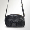 SWC148 Classic Leather Woven Crossbody