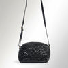 SWC148 Classic Leather Woven Crossbody