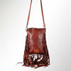 SWC150 Rivet Leather Messenger Bag