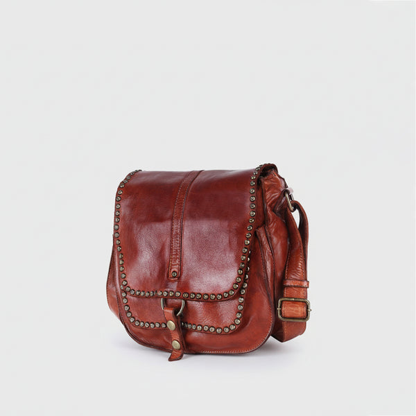SWC157 Vintage-Inspired Studded Crossbody