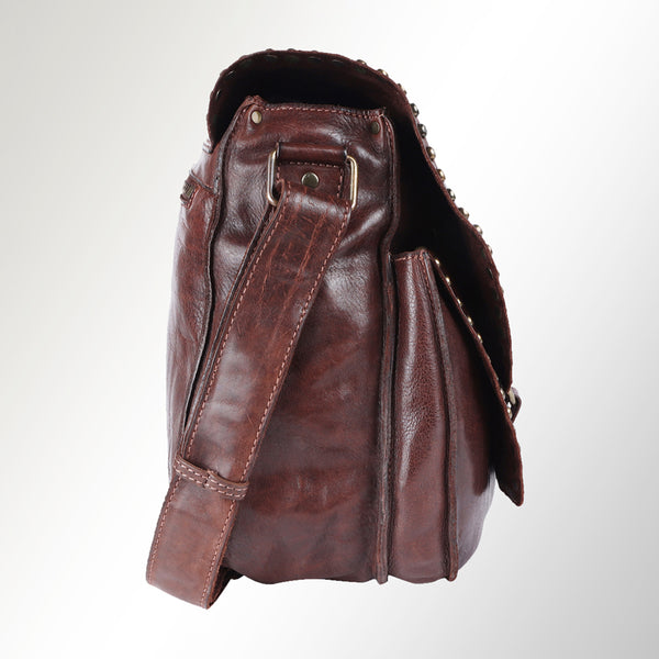 SWC157 Vintage-Inspired Studded Crossbody