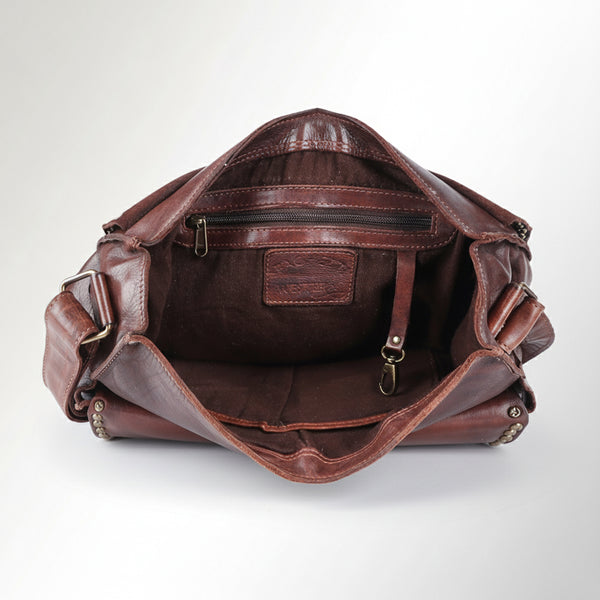 SWC157 Vintage-Inspired Studded Crossbody