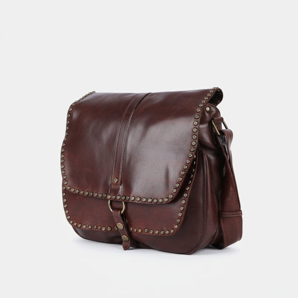 SWC157 Vintage-Inspired Studded Crossbody