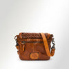 SWC159 Woven Leather Messenger Bag