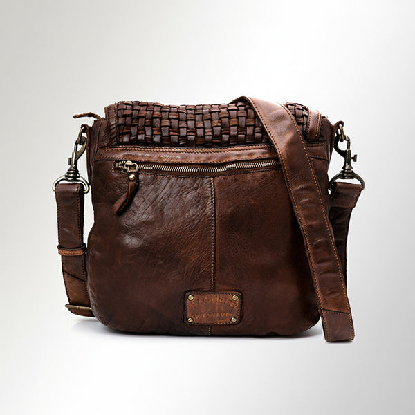 SWC160 Decorative Woven Leather Crossbody