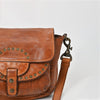 SWC162 Riveted Half-Moon Crossbody Bag