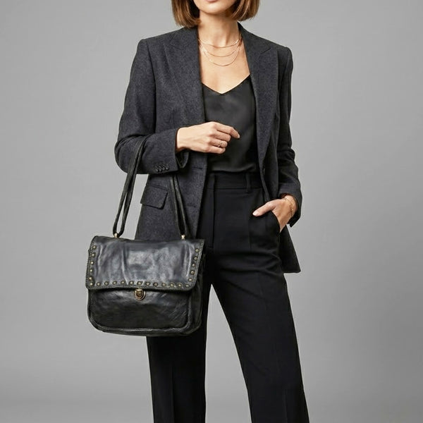 SWC163 Compact Buckle Shoulder Bag