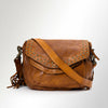 SWC164 Riveted Flap Fringe Crossbody