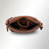 SWC167 Studded Arc Flap Shoulder Bag