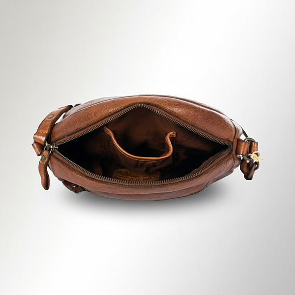 SWC167 Studded Arc Flap Shoulder Bag