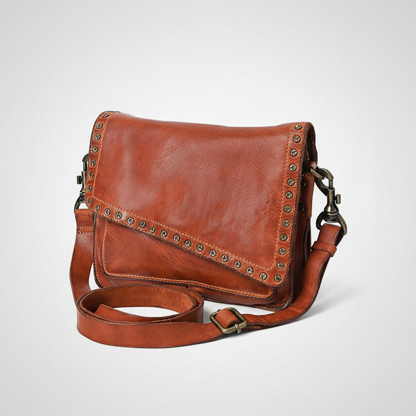 SWC169 Studded Flap Western Crossbody