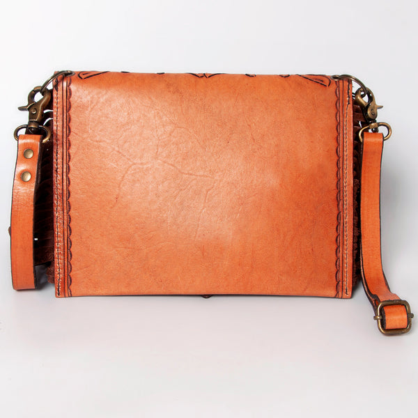 ADBGA169 American Darling Hand Tooled Genuine Leather Envelope with Fringes