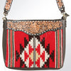 ADBGA172 American Darling Hand Woven Saddle Blanket & Tooled Leather Envelope