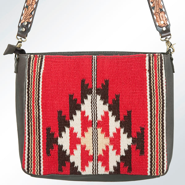 ADBGA172 American Darling Hand Woven Saddle Blanket & Tooled Leather Envelope