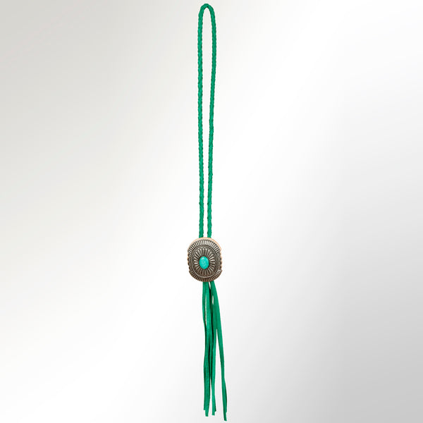 LC-ADJW107D Braided Genuine Leather Jewelry Necklace