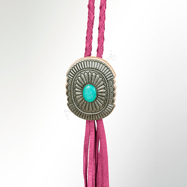 LC-ADJW107E Braided Genuine Leather Jewelry Necklace