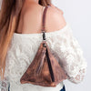 ADBG669 American Darling Handcrafted Pyramid Silhouette Western Leather wristlet Bag
