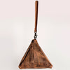 ADBG669 American Darling Handcrafted Pyramid Silhouette Western Leather wristlet Bag
