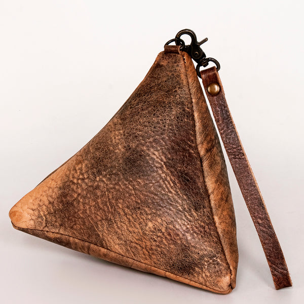 ADBG669 American Darling Handcrafted Pyramid Silhouette Western Leather wristlet Bag