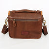 ADBGD137 American Darling Handcrafted Leather Envelope Bag with Artisan Braided Trim