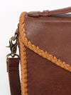 ADBGD137 American Darling Handcrafted Leather Envelope Bag with Artisan Braided Trim