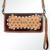 ADBG486 American Darling Hand Tooled Floral Leather Western Crossbody Bag