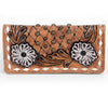 ADBG488 American Darling Hand Tooled Leather Western Clutch Bag