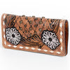 ADBG488 American Darling Hand Tooled Leather Western Clutch Bag