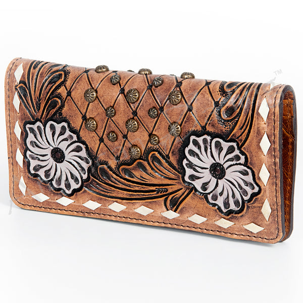 ADBG488 American Darling Hand Tooled Leather Western Clutch Bag