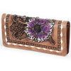 ADBG488 American Darling Hand Tooled Leather Western Clutch Bag