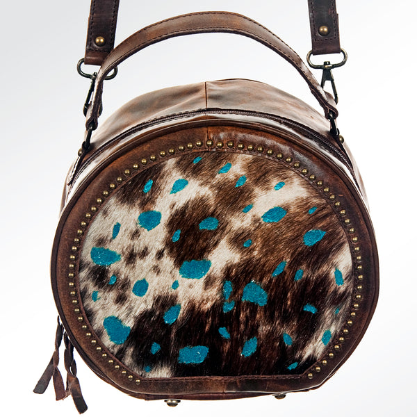 ADBG691 American Darling Handcrafted Hair-On Cowhide Western Leather Canteen Bag