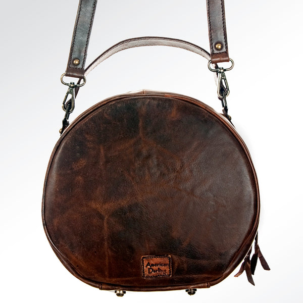 ADBG691 American Darling Handcrafted Hair-On Cowhide Western Leather Canteen Bag
