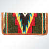 ADBG488 American Darling Hand Woven Saddle Blanket & Leather Western Clutch Bag