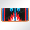 ADBG488 American Darling Hand Woven Saddle Blanket & Leather Western Clutch Bag