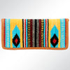 ADBG488 American Darling Hand Woven Saddle Blanket & Leather Western Clutch Bag