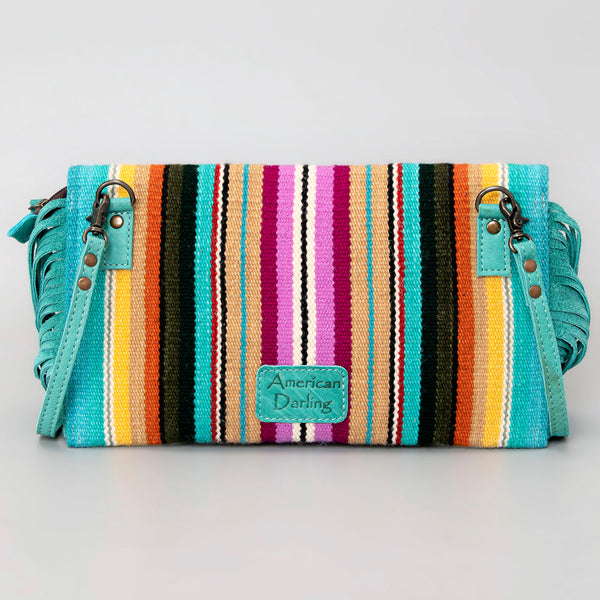 ADBG664 American Darling Hand Tooled Floral & Saddle Blanket Western Small Cross body Bag
