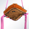 ADBG664 American Darling Hand Tooled Floral & Saddle Blanket Western Small Cross body Bag