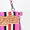 ADBG664 American Darling Hand Tooled Floral & Saddle Blanket Western Small Cross body Bag