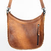 ADBG699 American Darling Handcrafted Hand Tooled Leather and Saddle Blanket Crossbody Bag