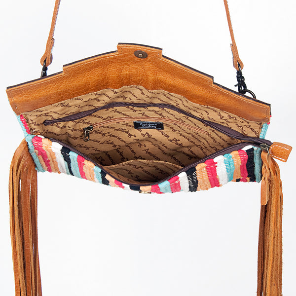 ADBG664 American Darling Hand Tooled Floral & Saddle Blanket Western Small Cross body Bag