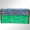 ADBGM136 Cowgirl Hand-Painted Leather Clutch - Western Art with Fringe and Stud Detail