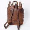 ADBG703 American Darling Handcrafted Floral Tooled Leather and Cowhide Backpack Bag