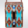 ADBG486 American Darling Hand Tooled & Hand Woven Saddle Blanket Western Crossbody Bag