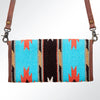 ADBG486 American Darling Hand Tooled & Hand Woven Saddle Blanket Western Crossbody Bag