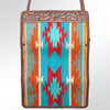 ADBG486 American Darling Hand Tooled & Hand Woven Saddle Blanket Western Crossbody Bag