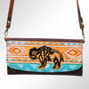 ADBGM112 Hand-Painted Scene Leather Crossbody - Southwestern Western Design