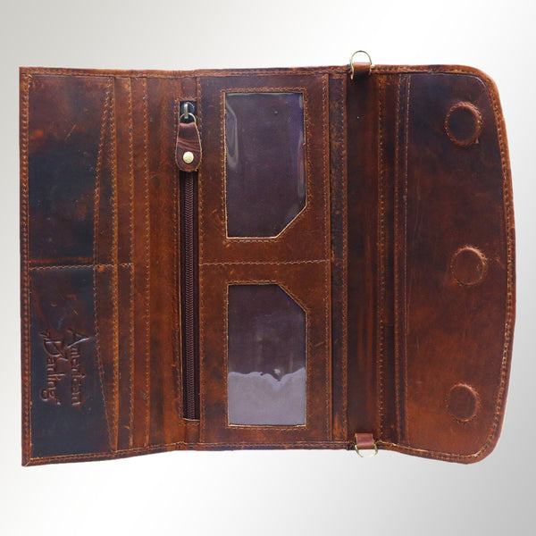 ADBGM112 Hand-Painted Scene Leather Crossbody - Southwestern Western Design