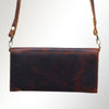 ADBGM112 Hand-Painted Scene Leather Crossbody - Southwestern Western Design